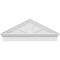 Ekena Millwork Peaked Cap 4 Spoke Architectural PVC Combination Pediment, 42"W x 17-3/8"H x 2-3/4"P (Pitch 6/12) PEDPC042X175PKC04 - alternate 2